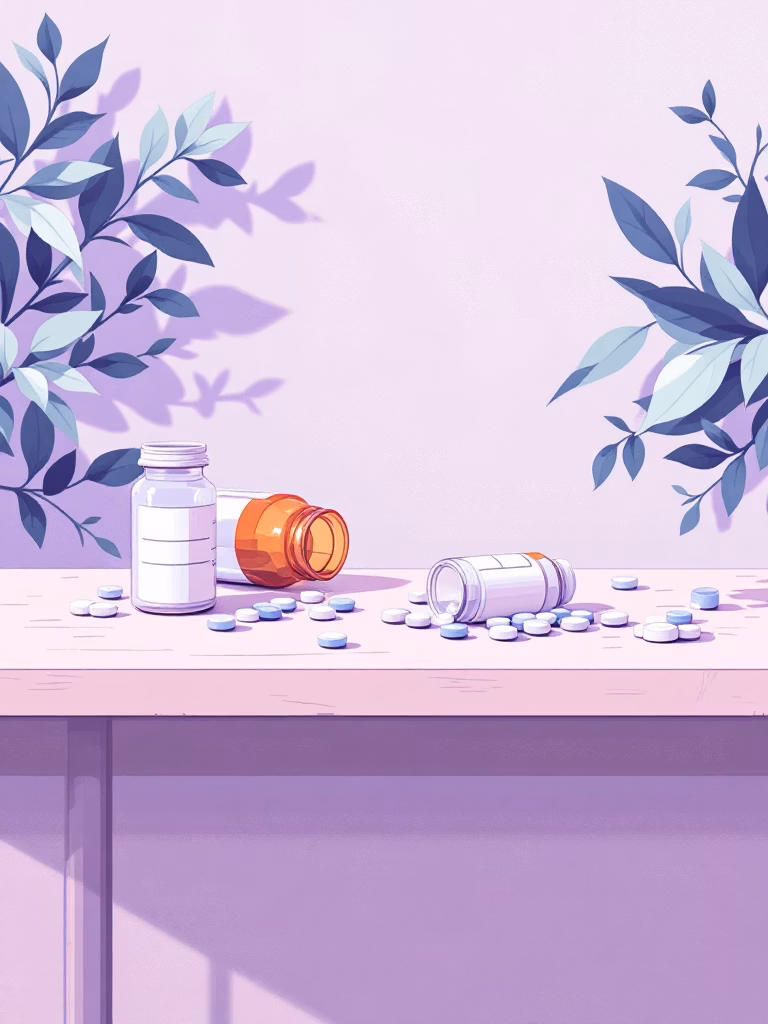 Illustration showing the challenges of managing multiple prescriptions